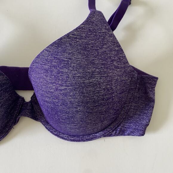 Victoria's Secret Women's Size 32B Purple Uplift Semi Demi Lined T-Shirt Bra - Picture 3 of 8
